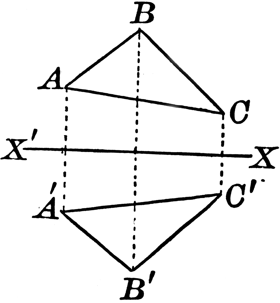 Axis of Symmetry Drawn on a Quadrilateral.