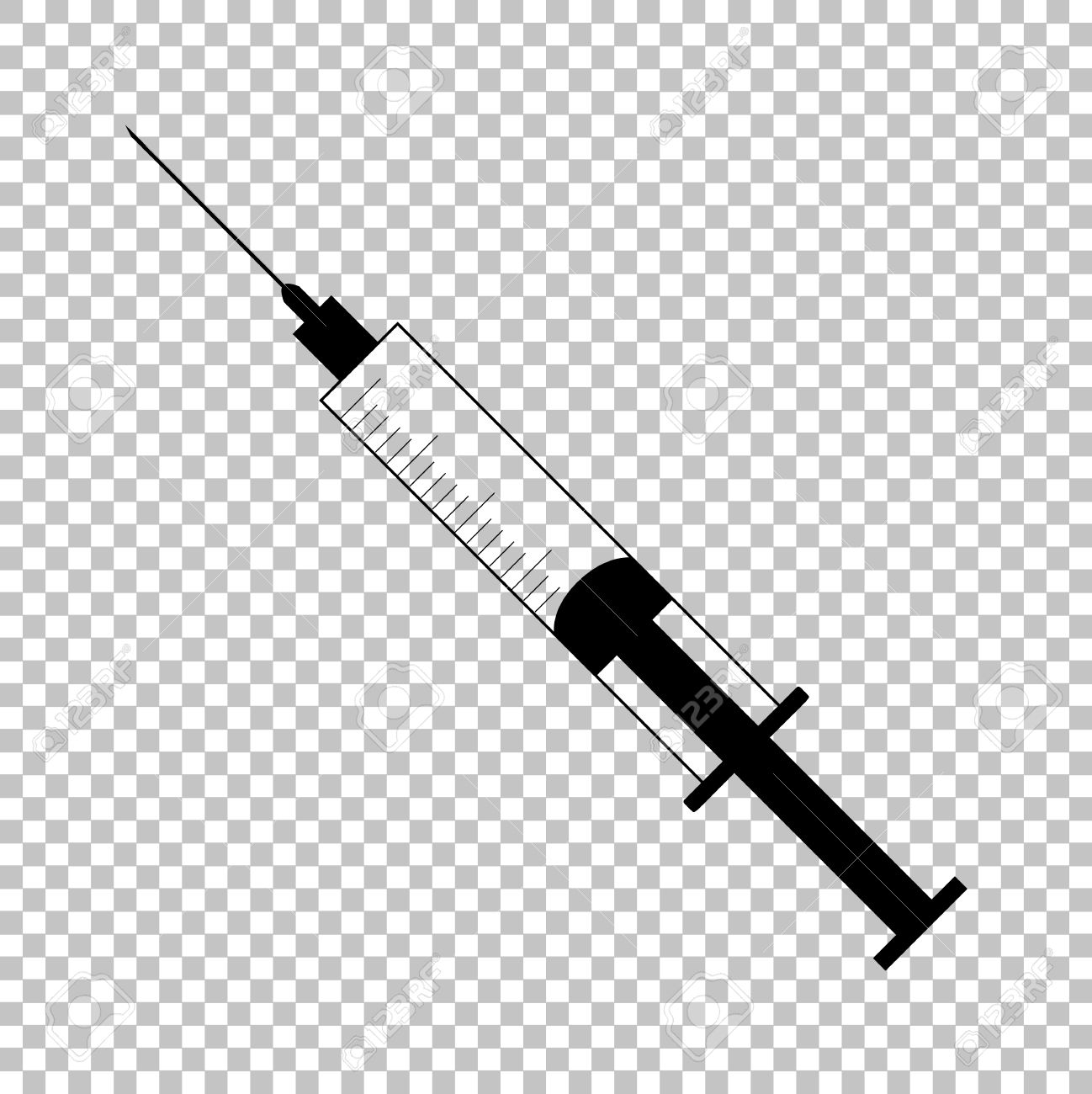 614 Syringe free clipart.