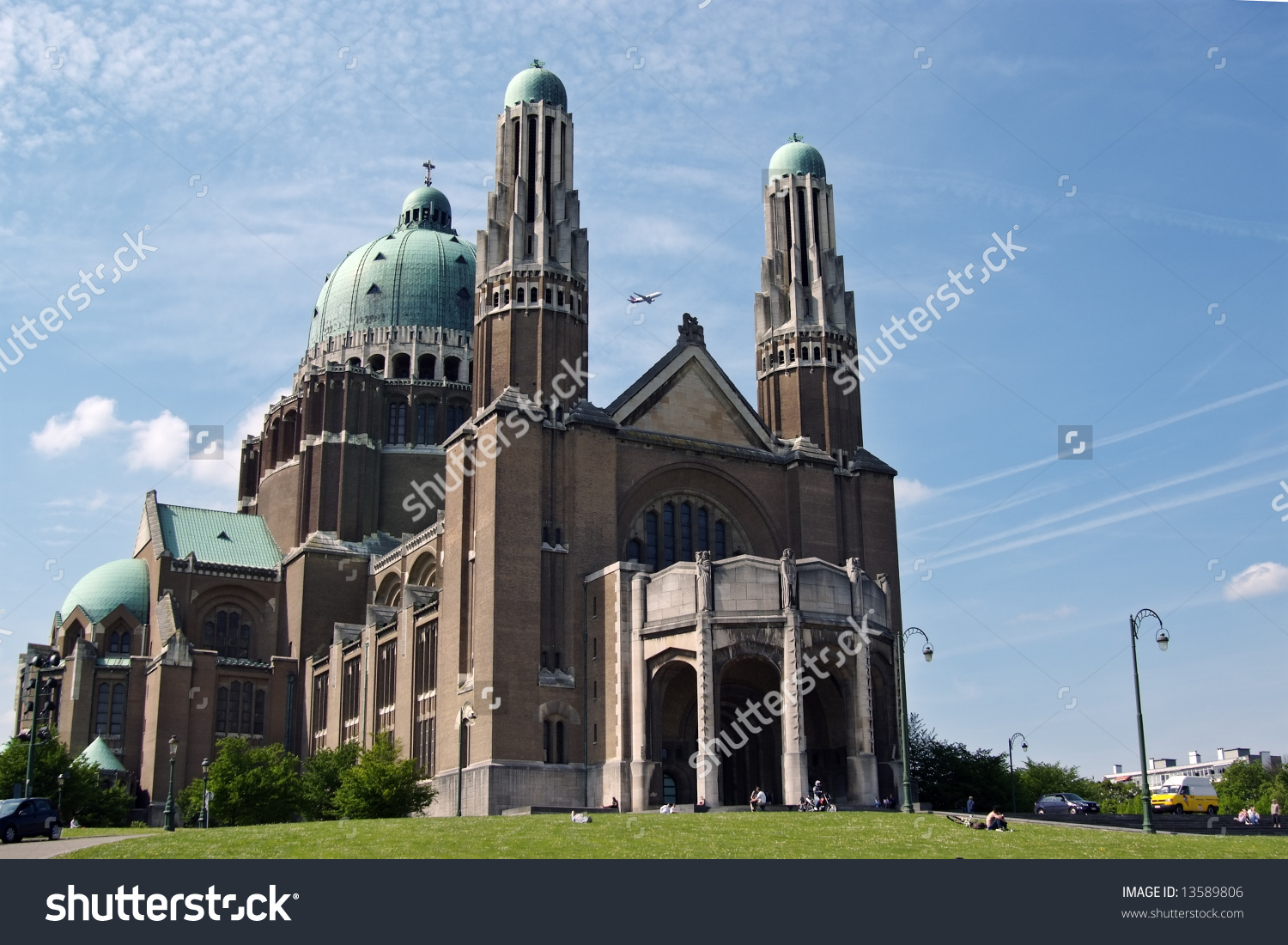 National Basilica Koekelberg Huge Art Deco Stock Photo 13589806.