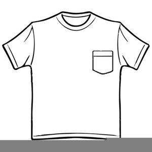 Clipart T Shirt Black White.