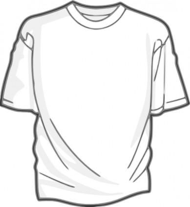 T Shirt Template Clip Art Vector Clip Art.