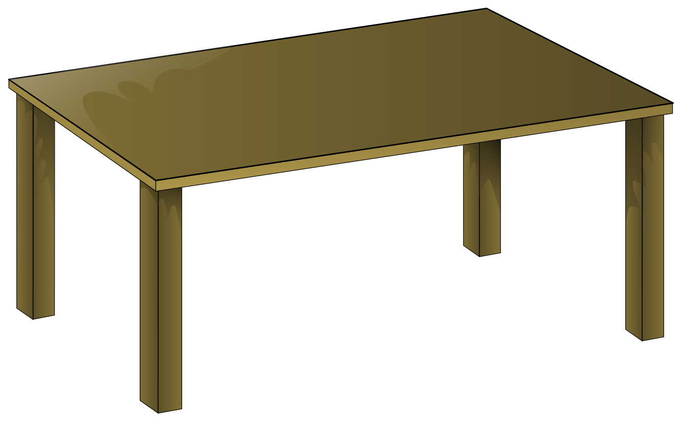 anonymous wooden table PNG.