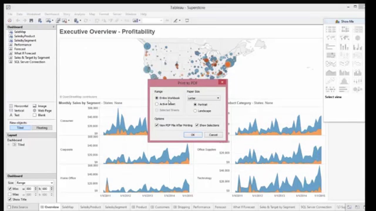 How to export Tableau Dashboard images to PPT.