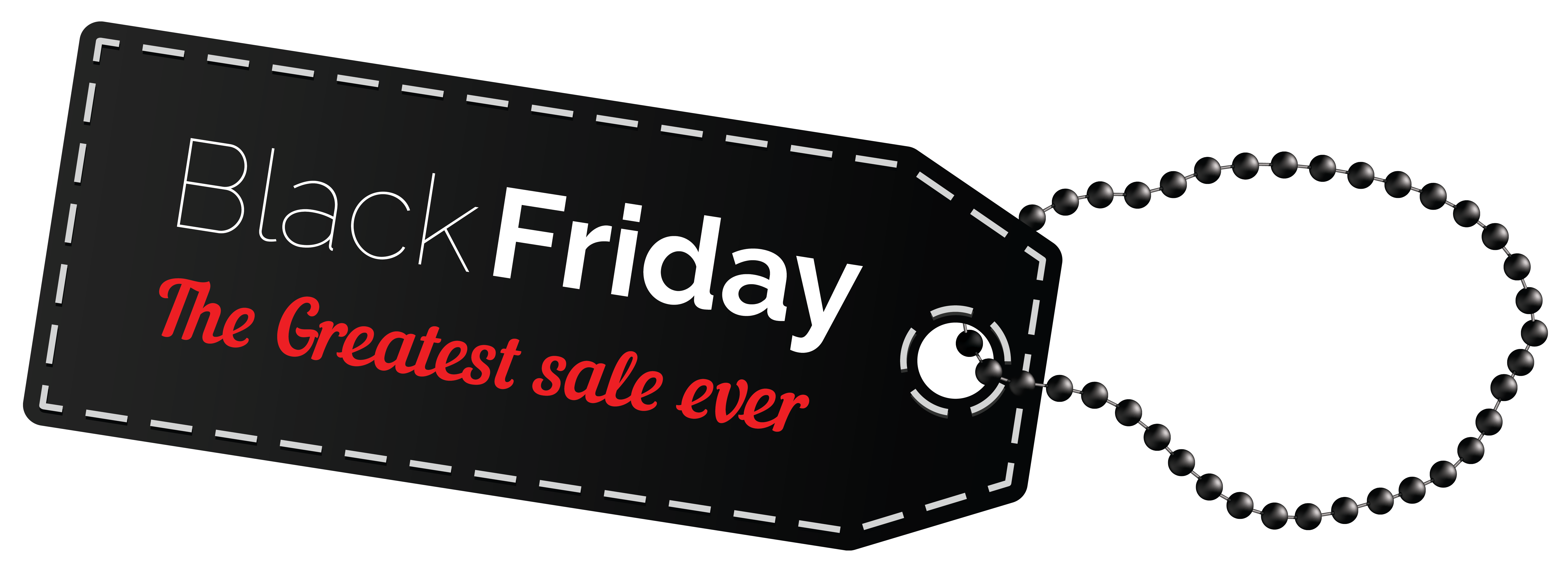 Black Friday Greatest Sale Tag PNG Clipart Image.