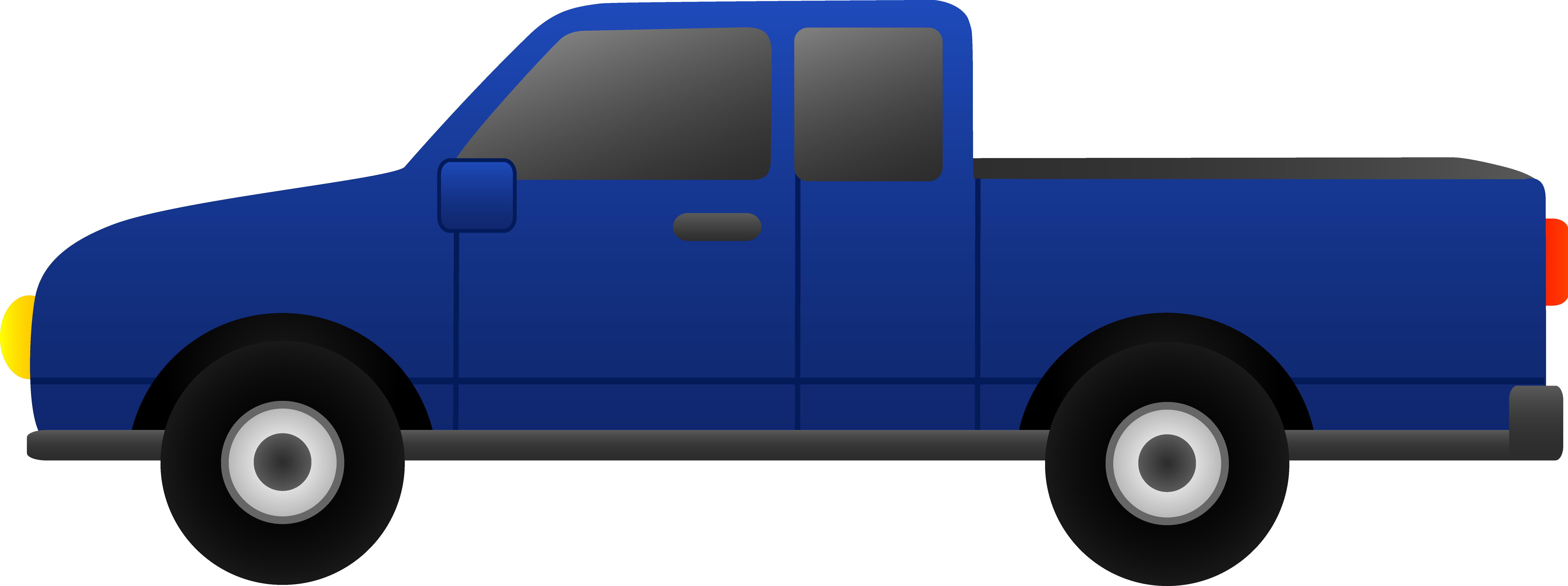 Back of pickup truck clipart.