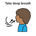 Take a breath clipart.