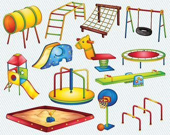 We Take Turns On On The Playground Clipart.