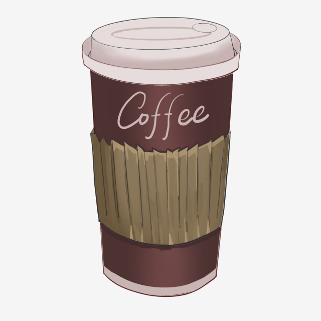 A Cup Of Takeaway Coffee Illustration, A Cup Of Coffee.
