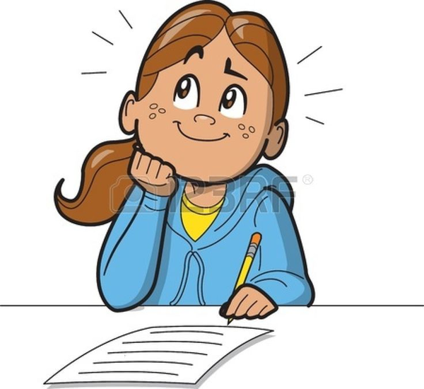 Child Taking Test Clipart.