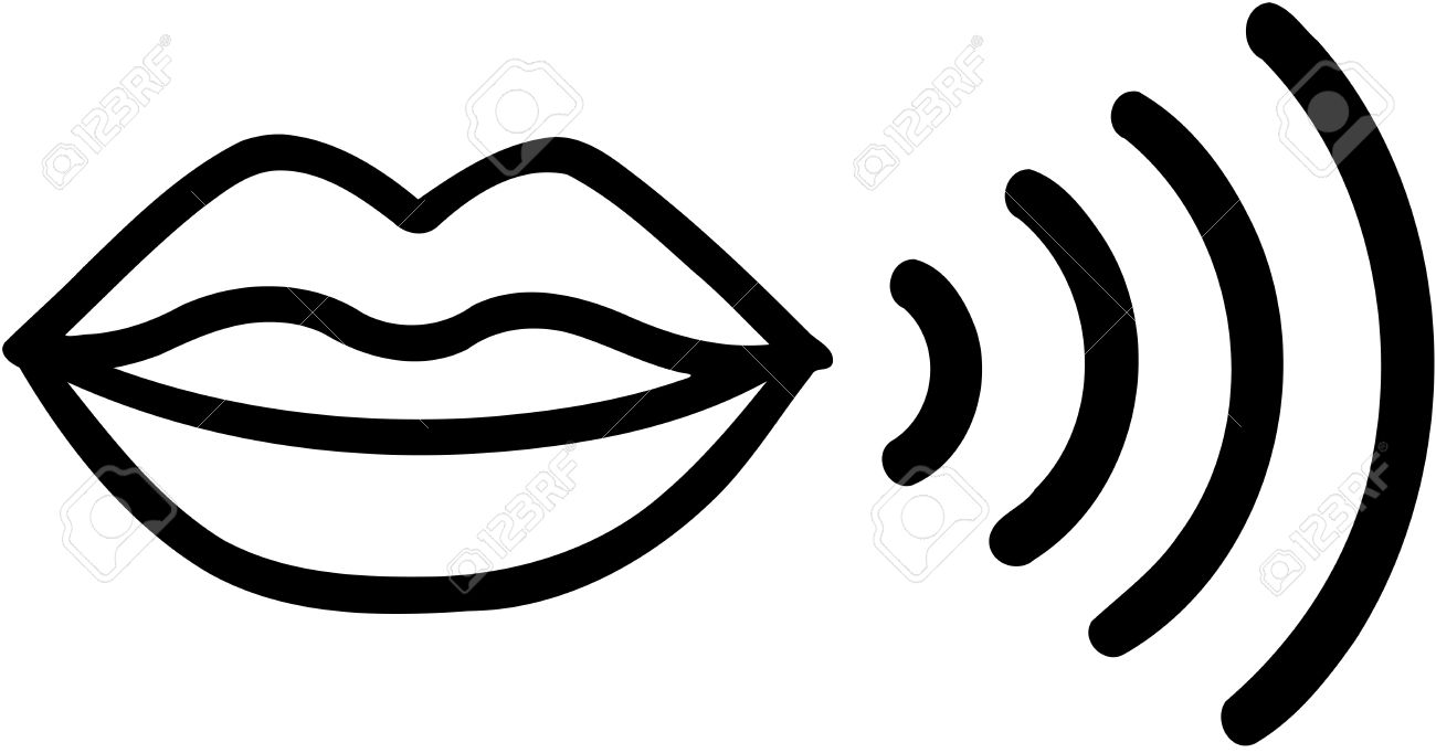 Talking Mouth Clipart Black And White.