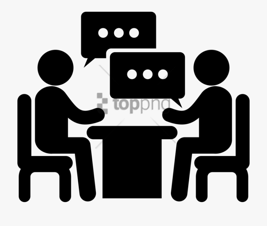 2 People Talking Icon Png Image With Transparent Background.