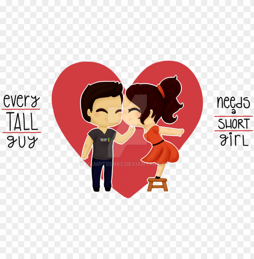 every tall guy needs short girl cartoon whatsapp.