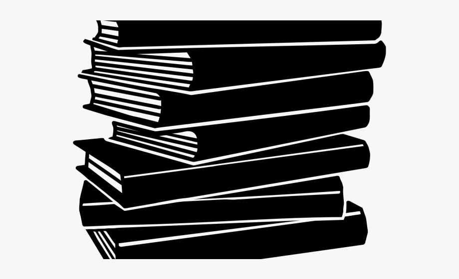 Black And White Book Clipart.