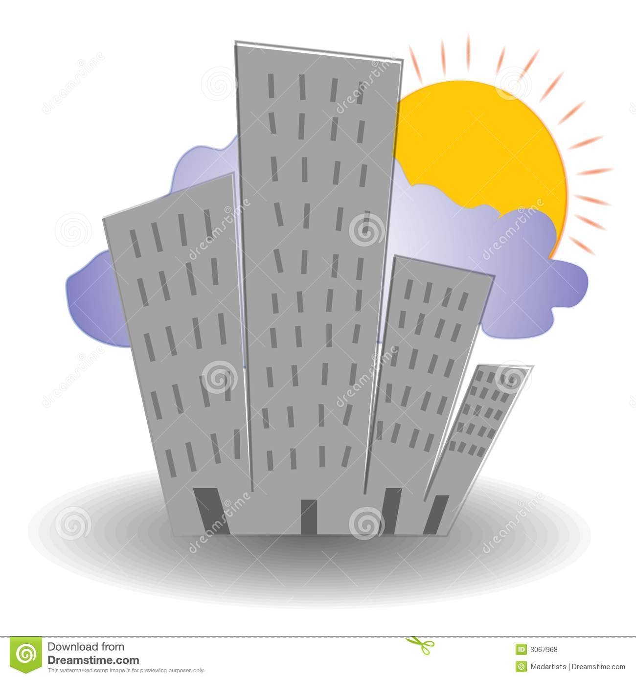 Tall Building Clipart 3d.