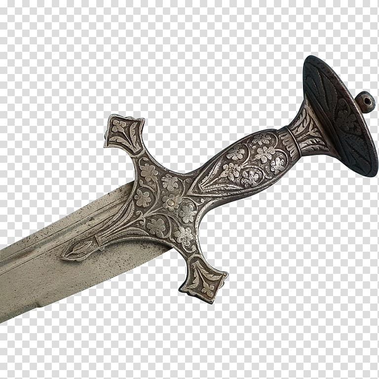 Mughal Empire Dagger Talwar Knife Sword, knife transparent.