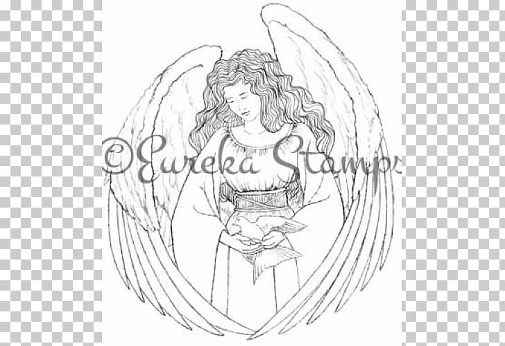 Line art Cartoon White Sketch, tampon PNG clipart.