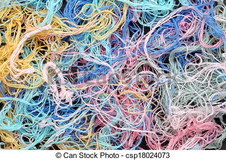 tangled yarn,.