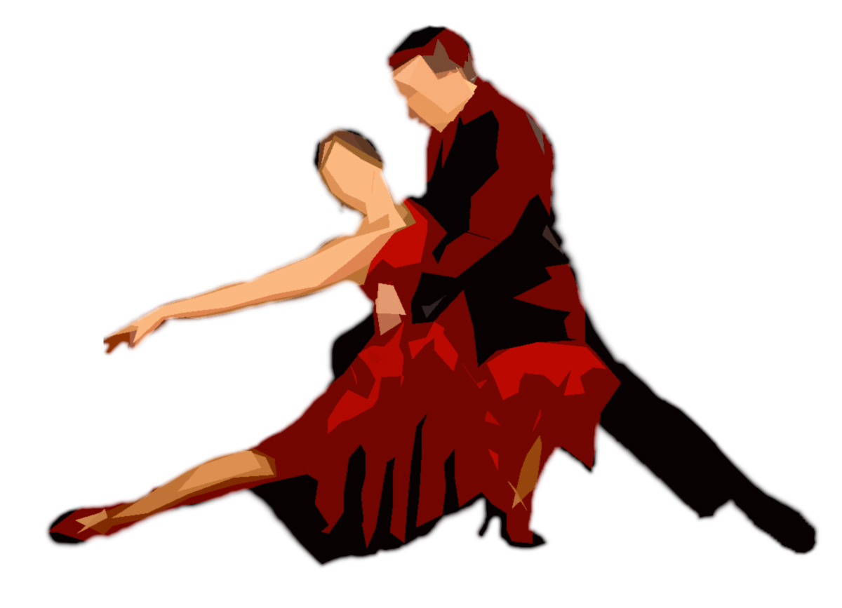 Tango Dancing Clipart.