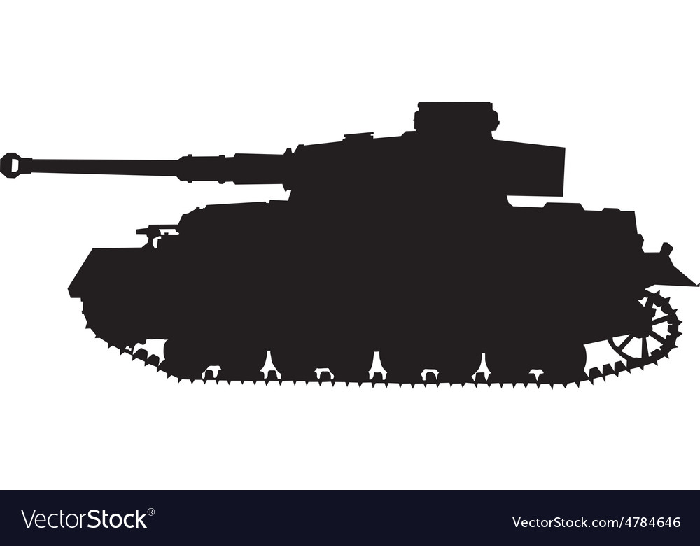 Tiger Tank Silhouette.