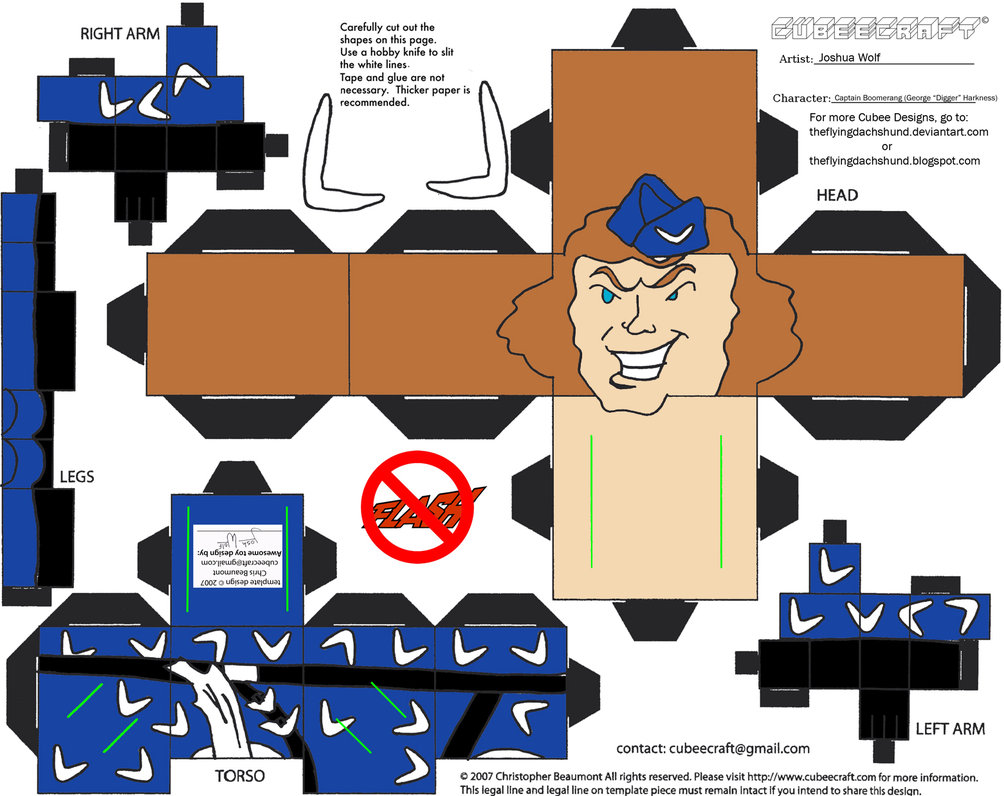 Vil 6: Captain Boomerang Cubee by TheFlyingDachshund on.