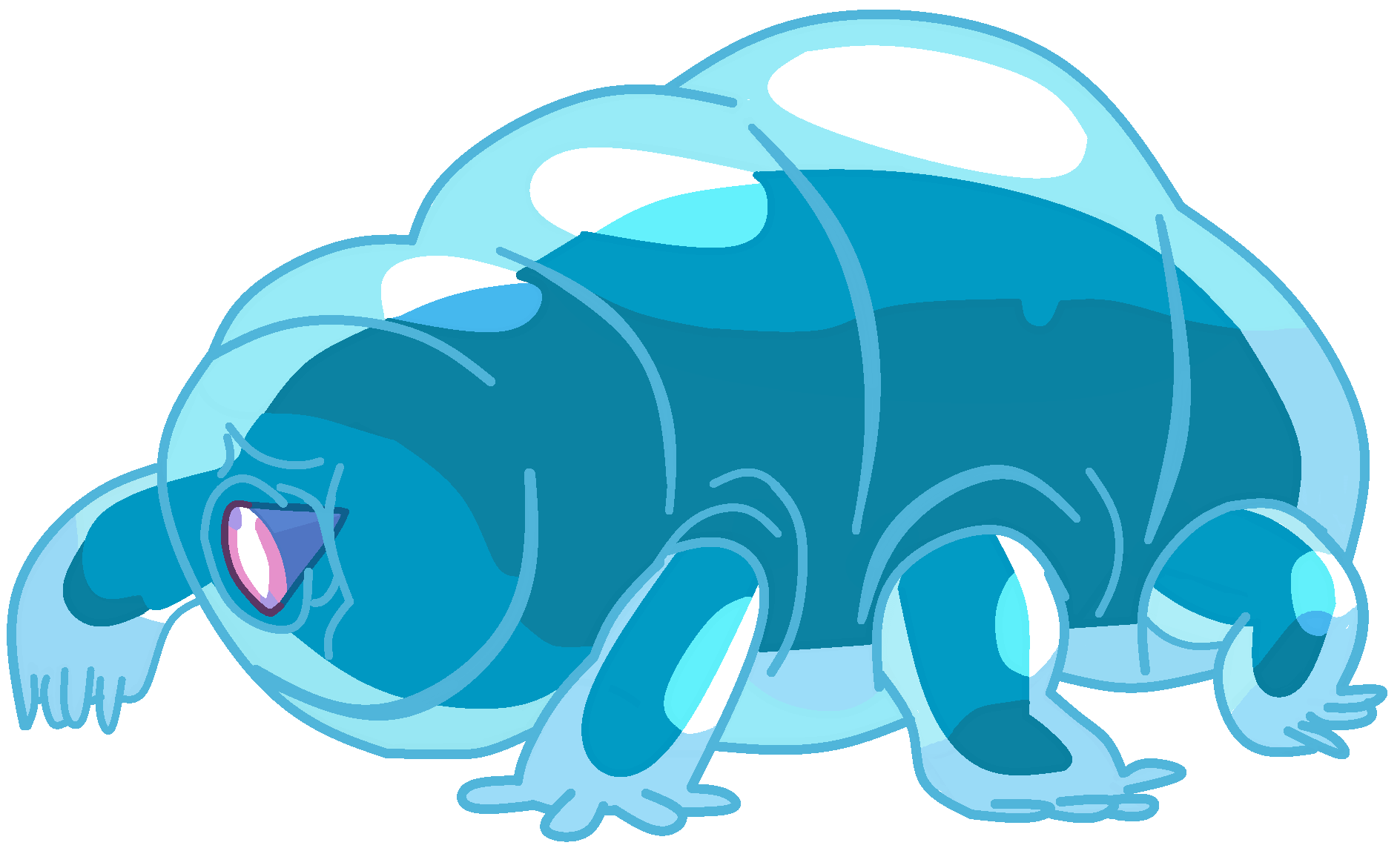 Manatee clipart tardigrade, Manatee tardigrade Transparent.
