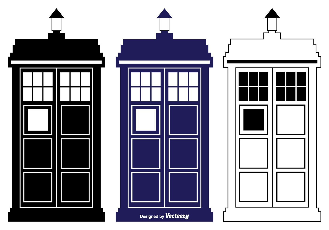 Police Box TARDIS vectors Doctor Who TARDIS Door.