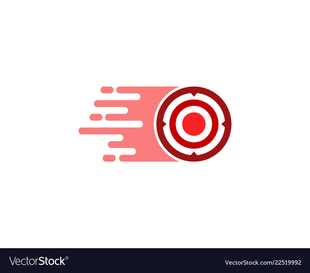 Speed target logo icon design.