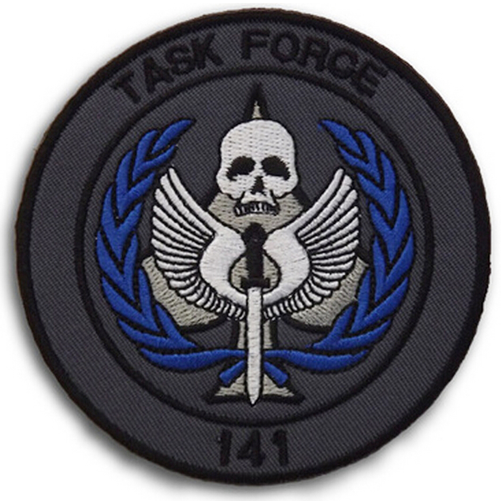 Details about CALL OF DUTY TASK FORCE 141 USA ARMY MORALE BADGES 3D  Embroidered HOOK PATCH #3.
