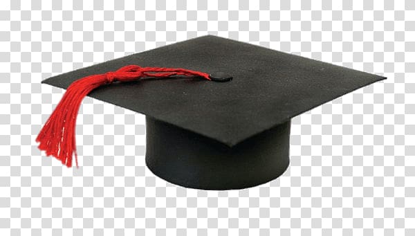 Black graduation hat, Graduation Hat With Red Tassel.