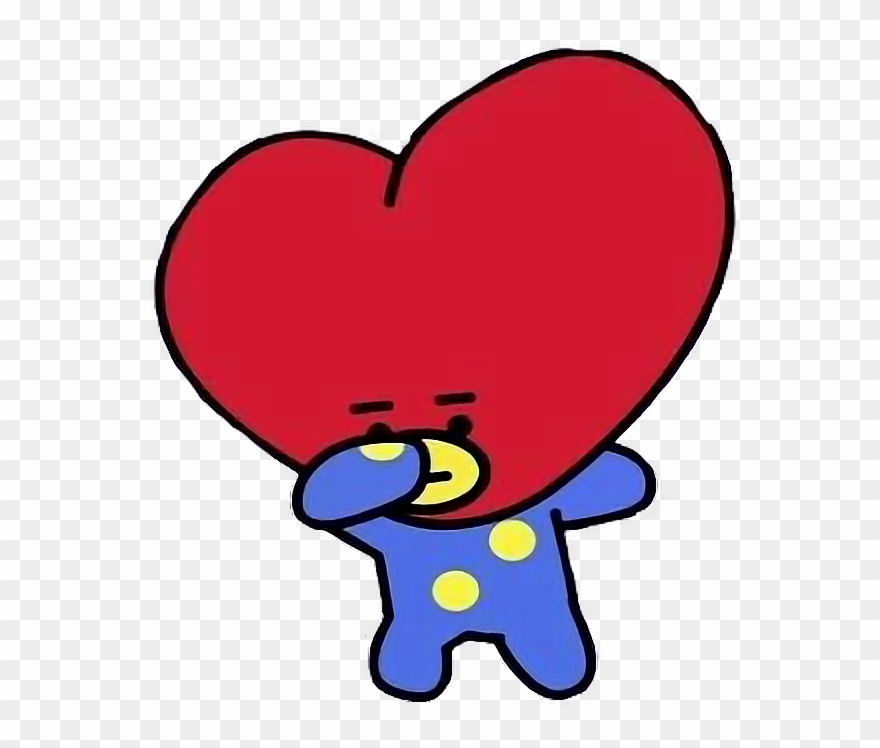 #tatabt21 TATA - Bts Bt21 Tata - Pegatina | TeePublic MX ...