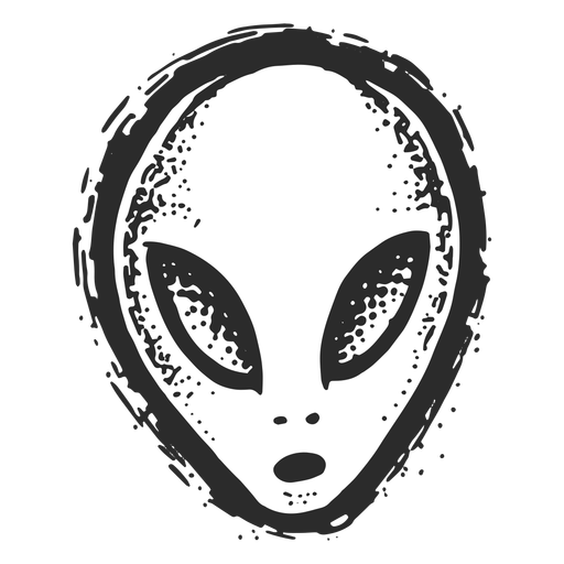 Tatuagem de alien rosto vintage.