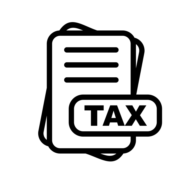 Tax File Format Icon Design, Tax File Format Icon, File.