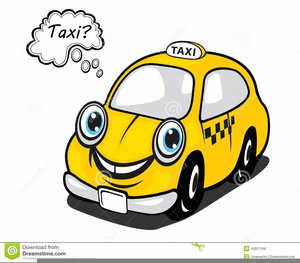 Animated Taxi Clipart.