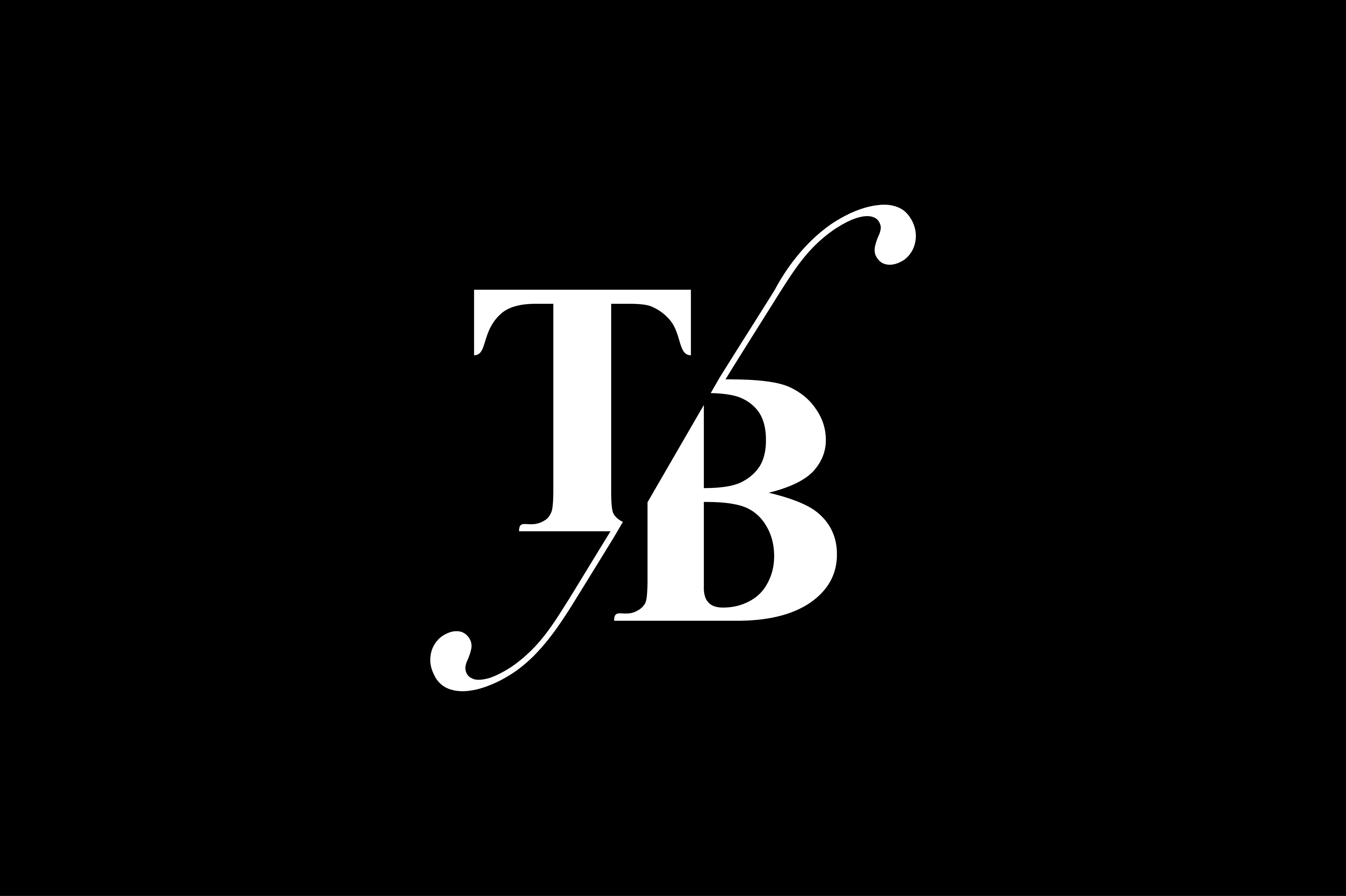 TB Monogram Logo design By Vectorseller.