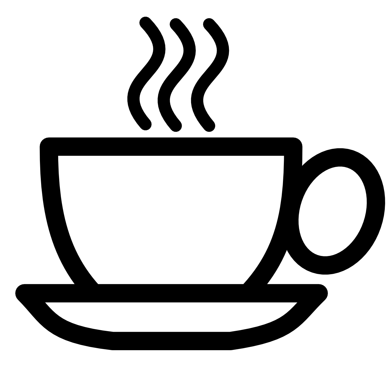 Teacup Clipart Black And White.