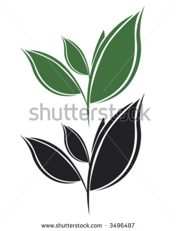 Tea Leaf Clip Art.