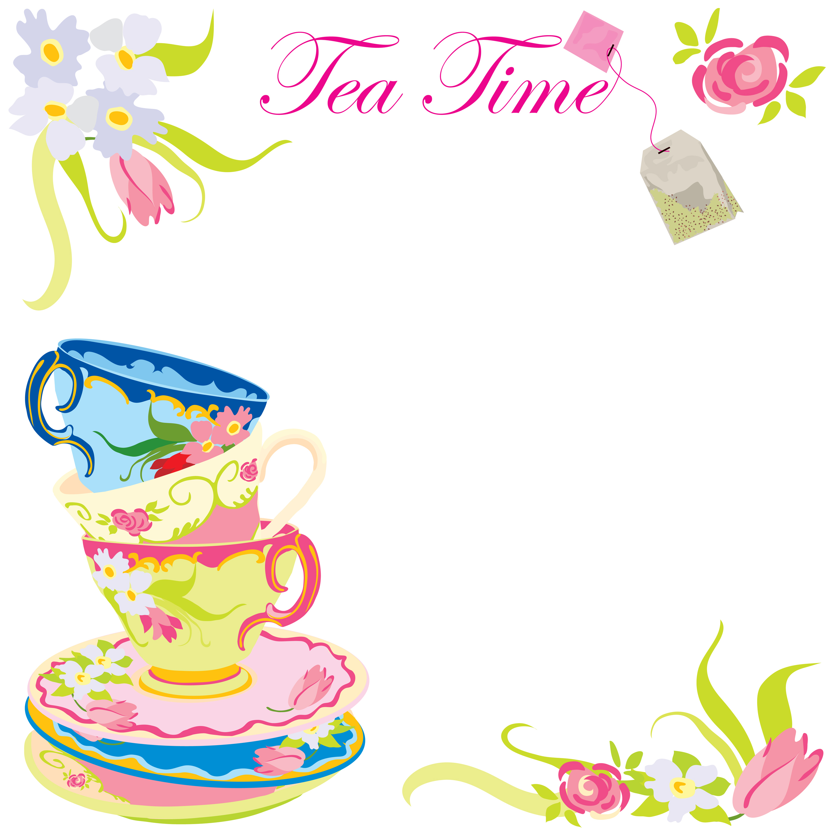 Tea Party Border Clipart 10 Free Cliparts Download Images On 