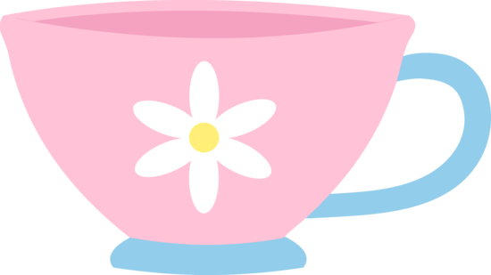 Cute Pink Teacup With Daisy.