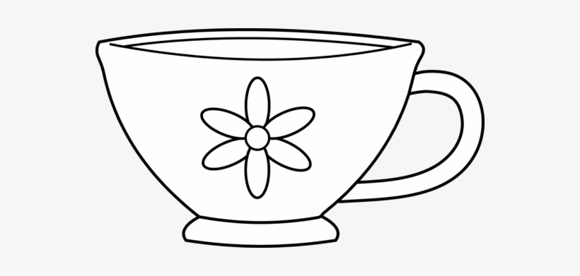 Teacup Clipart Black And White Free Clipart.