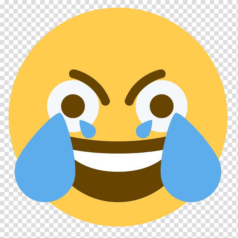 Crying angry emoji sticker, Face with Tears of Joy emoji.