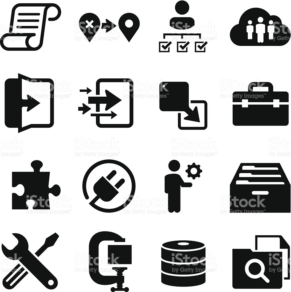 Technology Clipart Black.