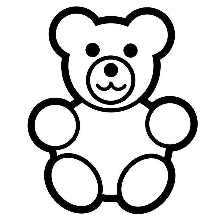 Free Teddy Bear Outline, Download Free Clip Art, Free Clip.