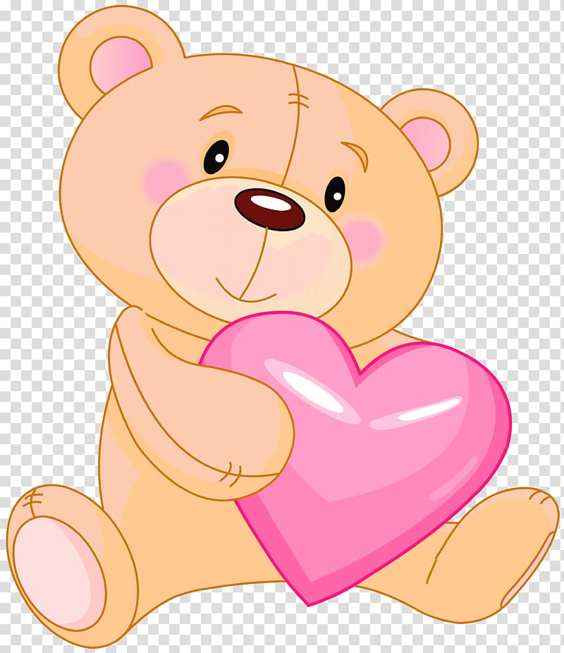 teddy with love heart