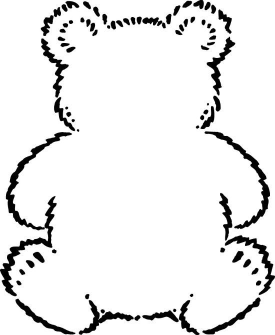 Free Teddy Bear Outline, Download Free Clip Art, Free Clip.