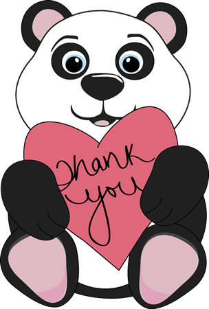 752 Panda Bear free clipart.