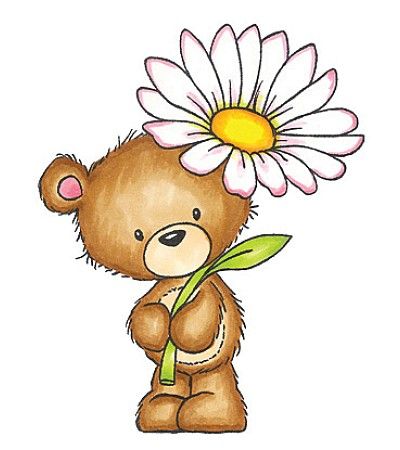 flowers in shape of teddy bear