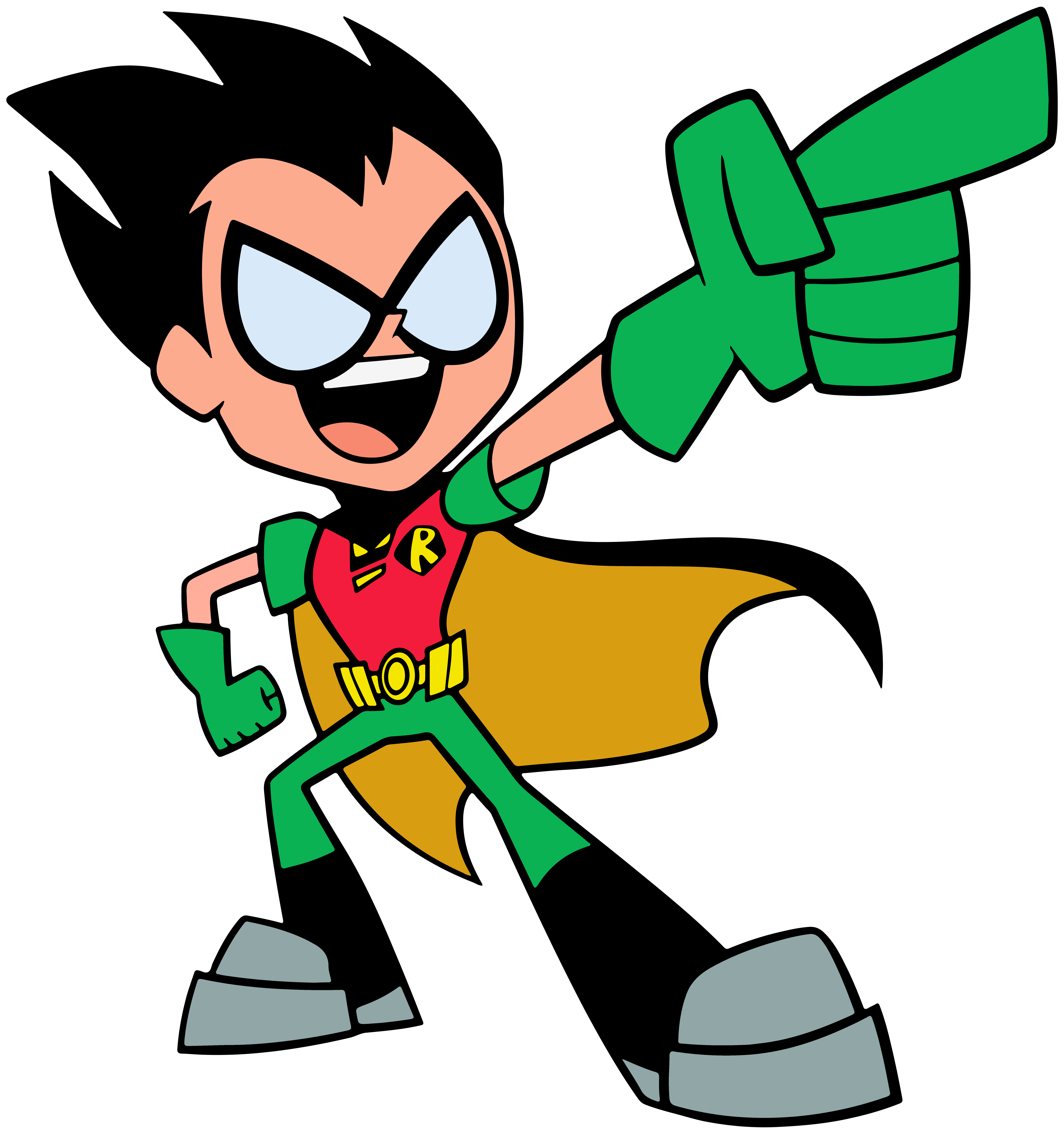 Teen Titans Go Robin PNG Clip Art Image.