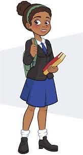 Image result for teens at school, clipart.