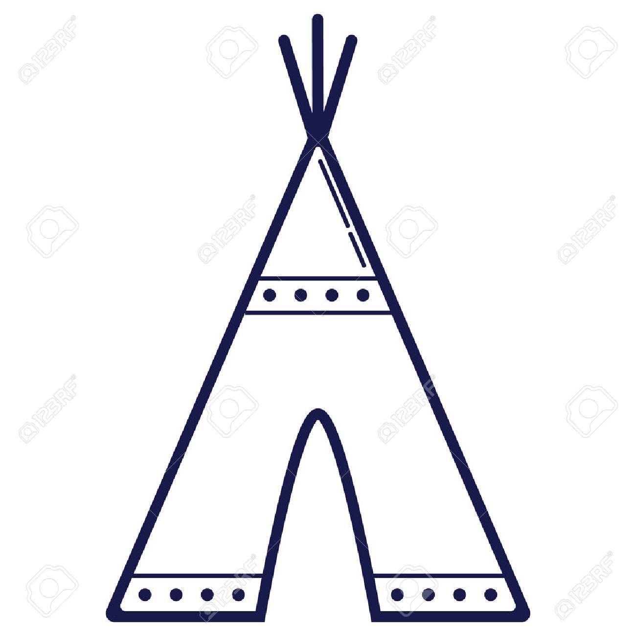 Teepee clipart black and white 2 » Clipart Station.