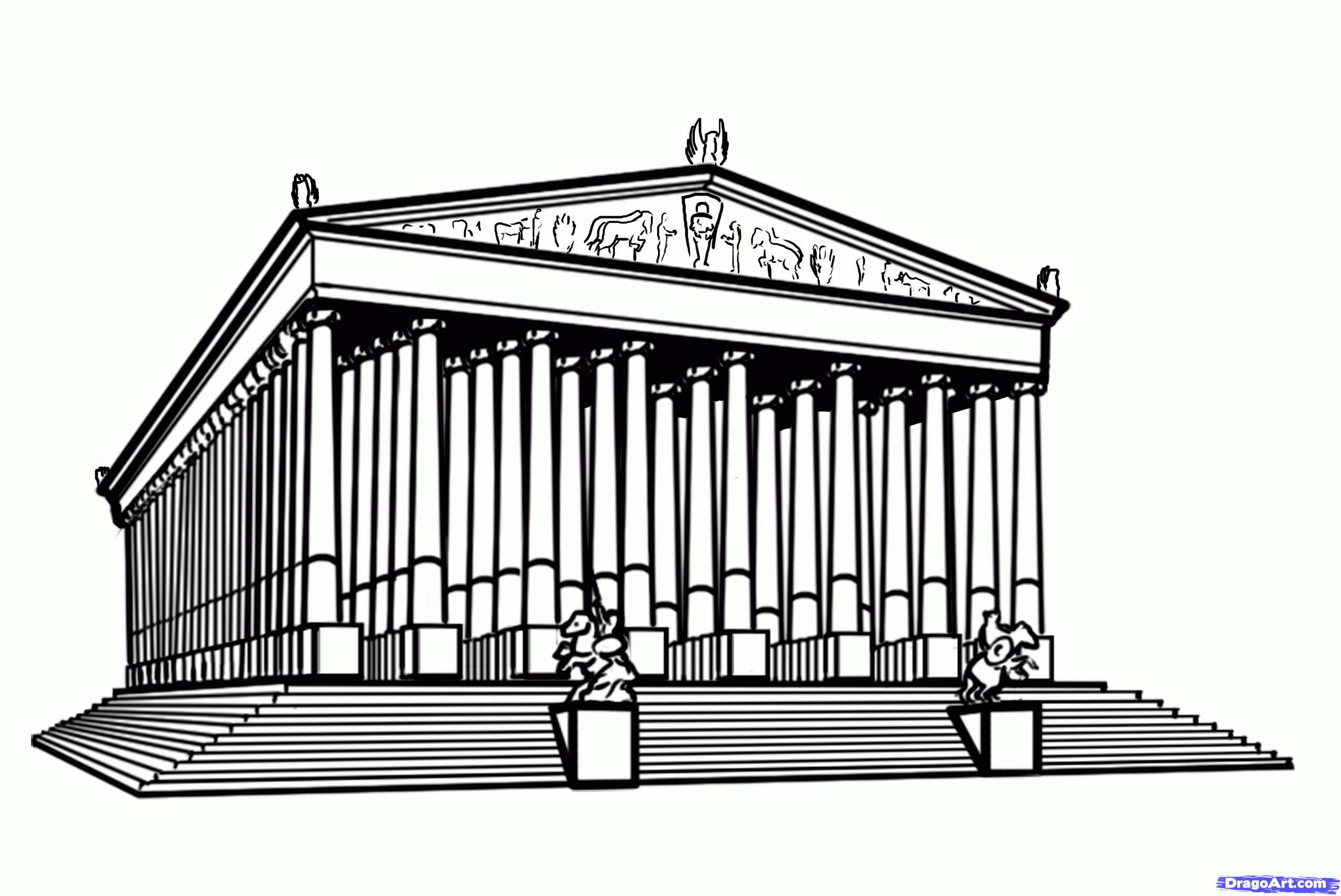 Temple of artemis clipart - Clipground